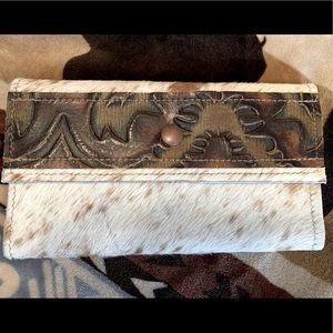 DCD hair on hide wallet